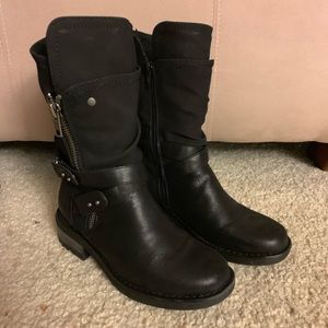 REDUCED! Black moto boots
